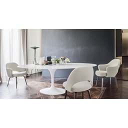 Mesa de Jantar Saarinen Oval 160x90cm Laqueada - Branco - 2
