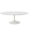 Mesa de Jantar Saarinen Oval 120x80cm Laqueada - Branco - 1