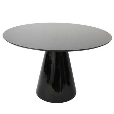 Mesa de Jantar Cone 140cm Laqueada - Preto