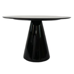Mesa de Jantar Cone 140cm Laqueada - Preto - 2
