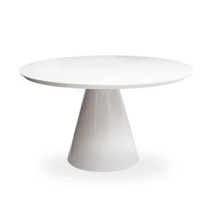 Mesa de Jantar Cone 120cm Laqueada - Branco