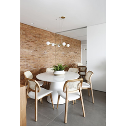 Mesa de Jantar Cone 110cm Laqueada - Branco - 2