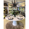 Mesa de Jantar Cone 90cm Laqueada - Branco - 3
