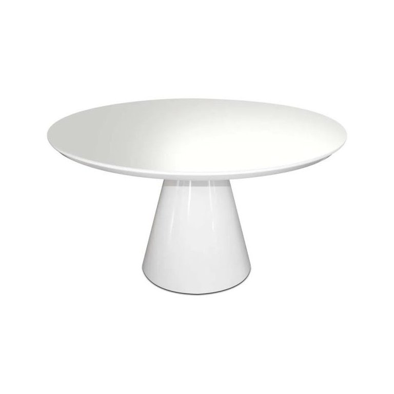 Mesa de Jantar Cone 90cm Laqueada - Branco