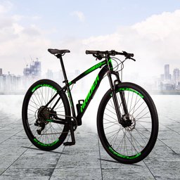 Bicicleta Aro 29 Quadro 19 Alumínio 12v Deore Freio Disco Hidráulico Z3-X Pro Preto/Verde - - 2