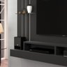 Estante Painel Televisão TV 40 42 43 47 Polegadas com Prateleira Sala Estar Preto/Off White RPM - 3
