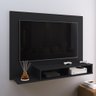 Estante Painel Suspenso Tv 48 Polegadas Nicho Organizador Prateleira Decorativa Sala Quarto Preto - 3