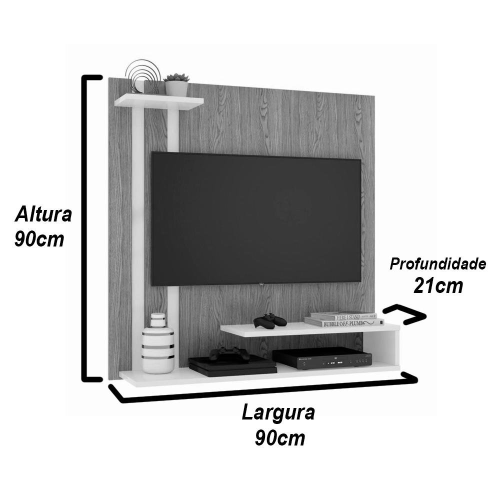 Painel para TV Smart Plus - Off White/Nature - 4
