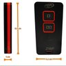 02 Controle Remoto Portão Alarme 433,92mhz Zap Ppa Laranja - 3