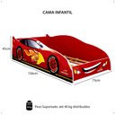 Ver imagem 6 de Cama Infantil Carro Corrida Turbo 85 Mdf Montessoriana Piloto Quarto Criança Menino - Vermelho -rpm