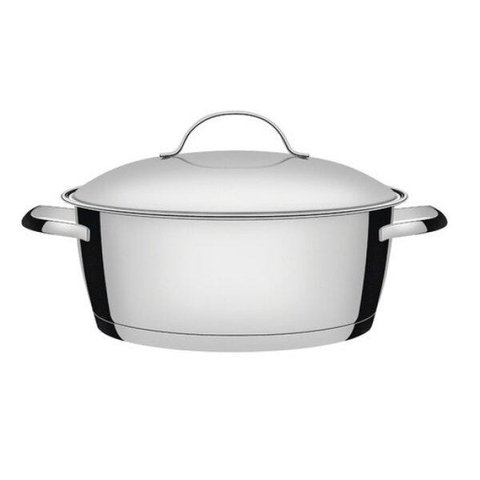 Caçarola Rasa Inox Fundo Triplo 3,3L Allegra Tramontina