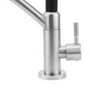 Ver imagem 4 de Torneira Cozinha Flexível Aço Escovado com Tubo Preto:aço Escovado