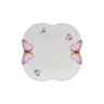 Cj 6 Pratos Rasos P/sobremesa de Porcelana Branca Borboletas 19cm Wolff - 2