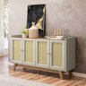 Aparador Buffet para Sala Classico Lazio Amendoa Off-White - 1