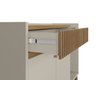 Aparador Buffet Lucca 2 Portas Amendoa Off White Linea Brasil - 5