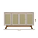 Ver imagem 4 de Aparador Buffet para Sala Classico Linea Brasil Lazio Freijó Off White