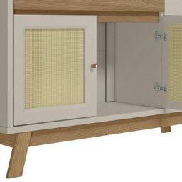 Buffet Aparador Retrô Bar Classico Piemont Amendoa Off-White - 3