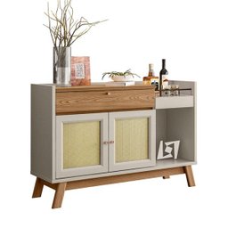 Buffet Aparador Retrô Bar Classico Piemont Amendoa Off-White - 2