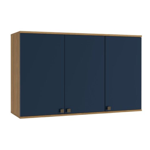 Armário Aéreo Celeste Kappesberg 100% Mdf 3 Portas 120cm