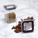 Ver imagem 5 de Porta Condimentos Temperos Hermético Cristal com Base Modular 3 Peças Preto Plasútil