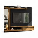 Ver imagem 2 de Painel para Tvs 55" Denver Preto Fosco e Cinamomo Bechara