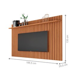 Jogo Rack e Painel Ripado Crôacia Nature Off White - 2