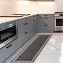 Ver imagem 2 de Tapete/Passadeira Antiderrapante 50x1,4m Multi Square Black Kacyumara - Casa k