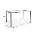 Ver imagem 3 de Conjunto Mesa Sala Jantar Reno com Tampo Madeira 160cm e 6 Cadeiras Portugal Cromada Branco 106