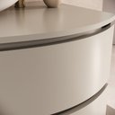 Ver imagem 4 de Gabinete para Banheiro Helena 90 Suspenso Frente Curva Fabribam Nude