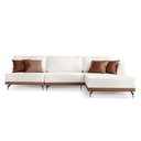 Ver imagem 2 de Sofá 2 e 3 Lugares Luxo Modulado Linho Off White 3,0m Chaise Ld
