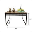 Ver imagem 5 de Mesinha de Centro Estilo Industrial Luxo em Aço