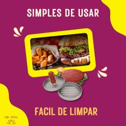 Forma Alumínio para Moldar Hambúrguer 12cm Caseiro Artesanal - 6
