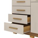 Ver imagem 6 de Cômoda com Sapateira com 5 Gavetas e 2 Portas Cannes Marrom/Nature/Fendi