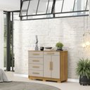 Ver imagem 1 de Cômoda com Sapateira com 5 Gavetas e 2 Portas Sirius
