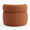 Ver imagem 4 de Poltrona Decorativa Kayce Bouclê Premium Orgânica Terracota Desk Design