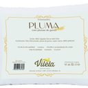 Ver imagem 1 de Travesseiro Pluma de Ganso 70x50 Cm Percal 400 Fios Acetinado 1 Peça 100% Algodão - Branco