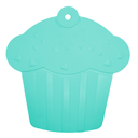 Ver imagem 3 de Kit 4 Unds Descanso / Apoio de Panela Cupcake - Emborrachado Verde Água