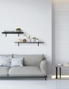 Ver imagem 2 de Prateleira Retangular (Selo Fsc) 80 x 30 cm Preta Bemfixa