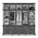 Ver imagem 3 de Guarda Roupa Casal Berlim 10 Portas e 12 Gavetas Freijó - Móveis Luapa
