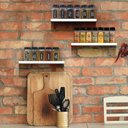 Ver imagem 2 de Kit 3 Prateleiras Branca Mdf 30x9 Suporte Cadeirinha Decorar Arte na Arte Prateleira Suporte Cadeiri