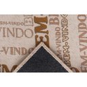 Ver imagem 3 de Capacho Tapete Porta Entrada Antiderrapante Domani Bem Vindo:Lume Bege/0,40x0,60m
