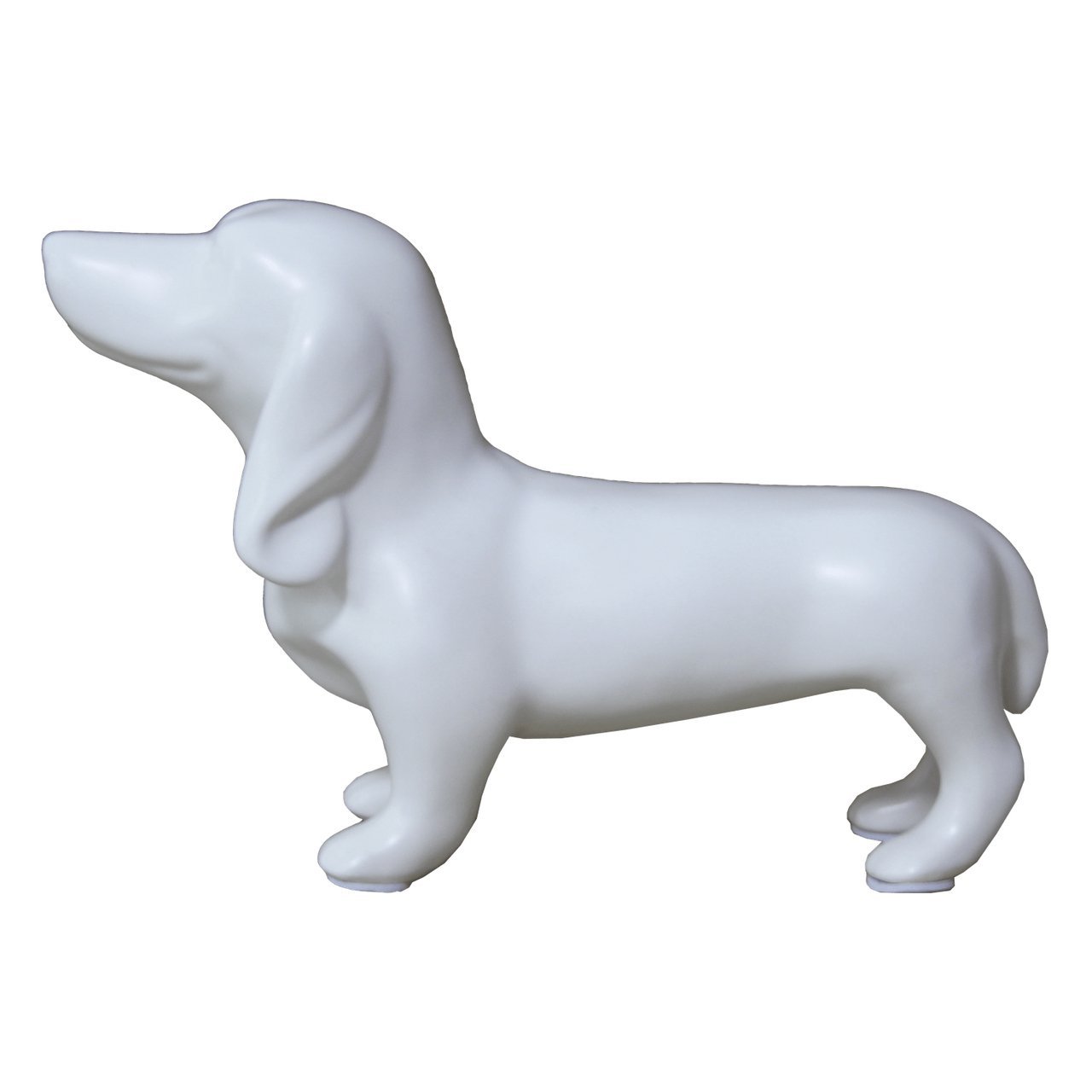 Escultura Cachorro Branco Matte Casa Fraga - 1