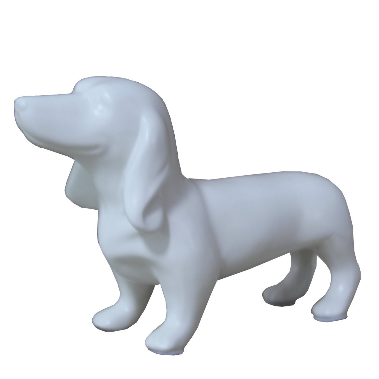 Escultura Cachorro Branco Matte Casa Fraga - 3