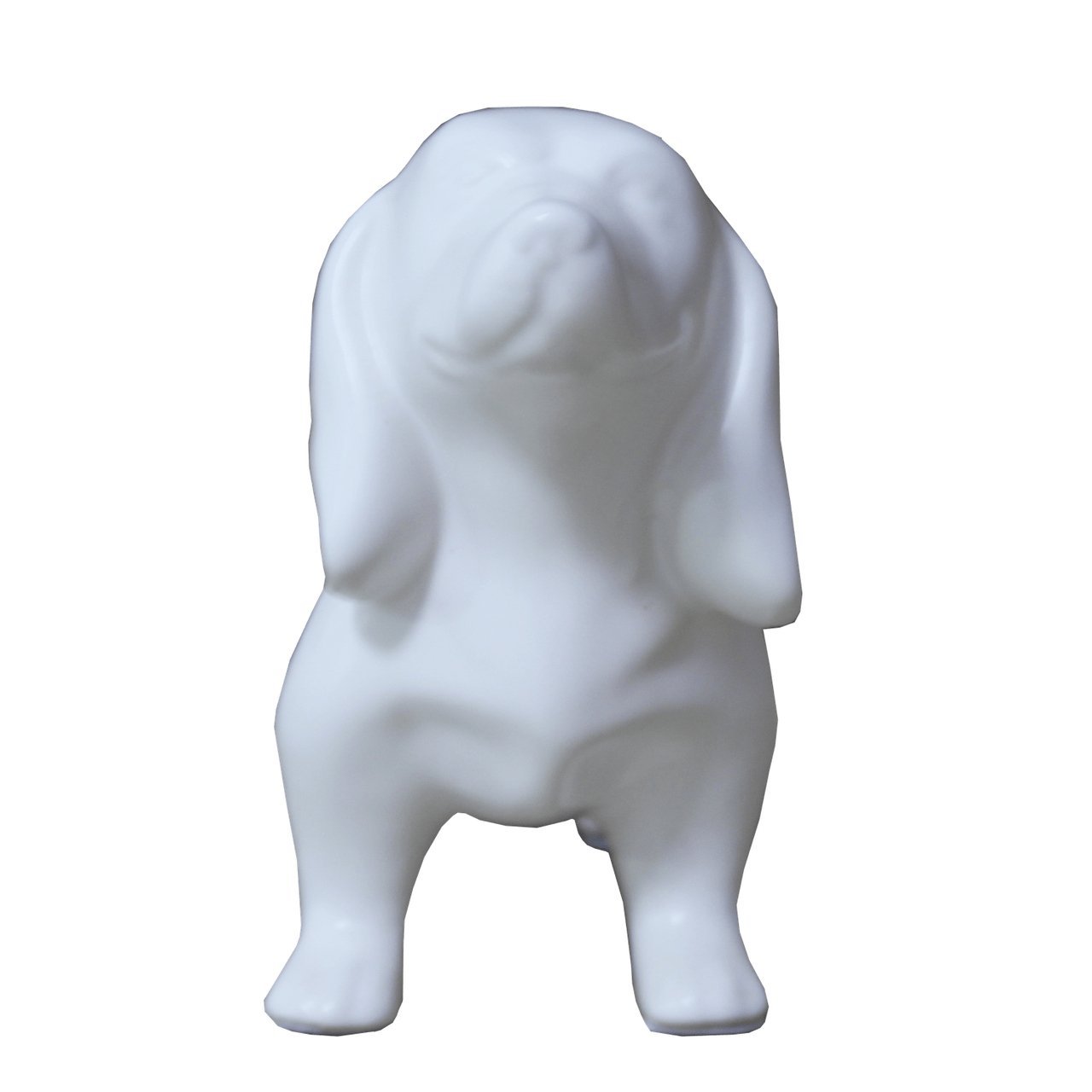 Escultura Cachorro Branco Matte Casa Fraga - 2