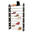 Ver imagem 4 de Sapateira 30 Pares com 10 Prateleiras Empilhavel Suporte Organizador Modular para 60 Tenis Sapatos