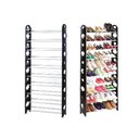 Ver imagem 3 de Sapateira 30 Pares com 10 Prateleiras Empilhavel Suporte Organizador Modular para 60 Tenis Sapatos
