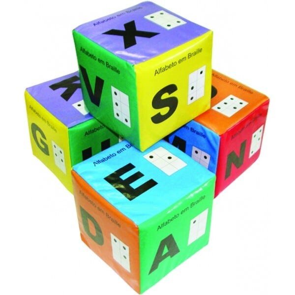 Cubo Educativo - Braille - 4 Cubos