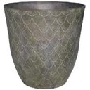 Ver imagem 1 de Vaso para Planta Grande Decoração Flores Sala Área Externa (liso/cinza-escuro)