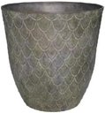 Ver imagem 1 de Vaso para Planta Grande Decoração Flores Sala Área Externa (liso/cinza-escuro)