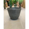 Vaso para Planta Grande Decoração Flores Sala Área Externa (liso/cinza-escuro) - 4
